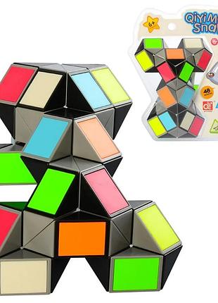Змейка qiyi toys пластик 48 сегментов разноцветная 3 см (555946)