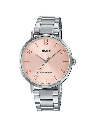 Casio ltp-vt01d-4b — жіночий кварцовий годинник, сталевий браслет, wr 30 м