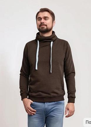 Чоловіче худі we fashion (straight-forward goods) / коричнева толстовка / розмір m