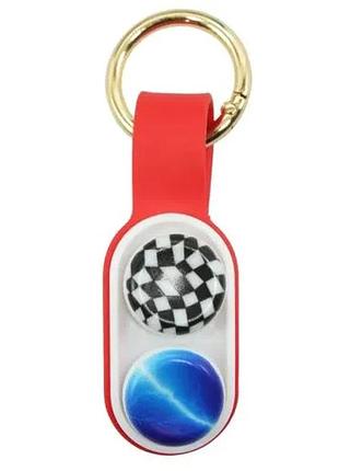 Игрушка-антистресс mic pop puck для снятия стресса и развития моторики красная (540117)