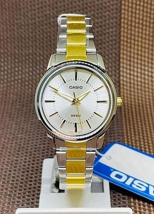 Casio ltp-1303sg-7a — жіночий кварцовий годинник, сталевий браслет, wr 50 м