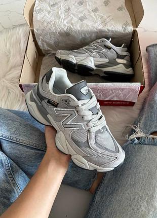 Кроссовки new balance 9060 grey v1 cordura 💧 влагозащита 💧 арт 4098