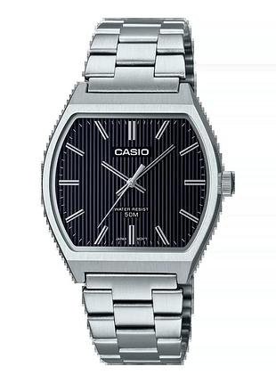 Casio mtp-b140d-1a — чоловічий кварцовий годинник, сталевий браслет, wr 50 м