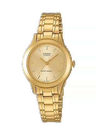 Casio ltp-1128n-9a — жіночий кварцовий годинник, сталевий браслет, wr 30 м