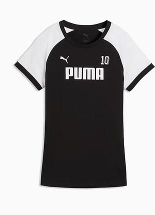 Жіноча футболка puma 🤍🖤 slim fit | розмір s