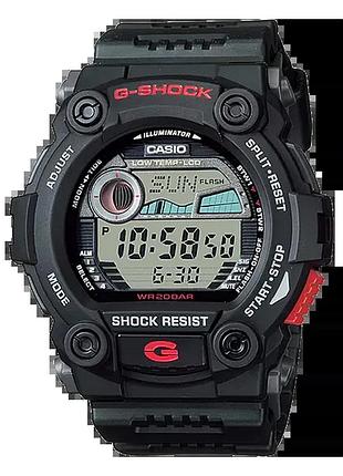 Casio g-shock g-7900-1 — чоловічий цифровий годинник, полімерний ремінець, wr 200 м