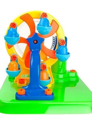 Набор для сборки edu-toys колесо обозрения 46 деталей разноцветный (701275)