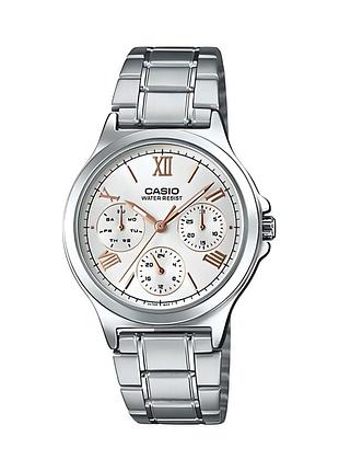 Casio ltp-v300d-7a2 — жіночий кварцовий годинник, сталевий браслет, wr 50 м