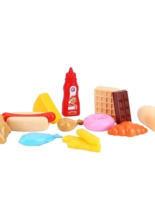 Ігровий набір продукти технок пластиковий 15 предметів для дітей від 3 років (556422)