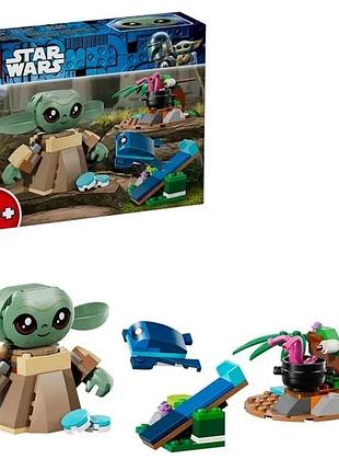 Конструктор lego star wars 107 деталей для дітей 4 роки ґроґу 19х14х5 см (700961)