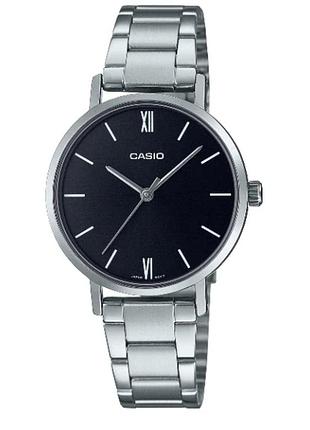 Casio ltp-vt02d-1a — жіночий кварцовий годинник, сталевий браслет, wr 30 м