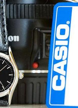 Casio ltp-1094e-1a — жіночий кварцовий годинник, шкіряний ремінець, wr 30 м