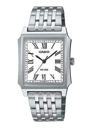Casio mtp-b190d-1b — чоловічий кварцовий годинник, сталевий браслет, wr 50 м