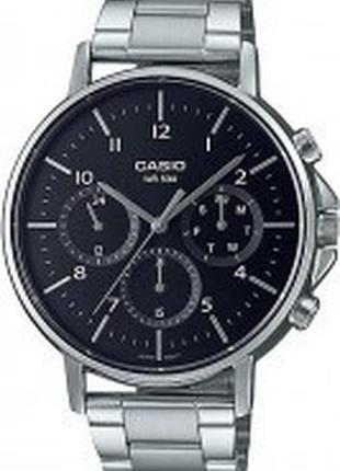 Casio mtp-e321d-1a — чоловічий кварцовий годинник, сталевий браслет, wr 50 м