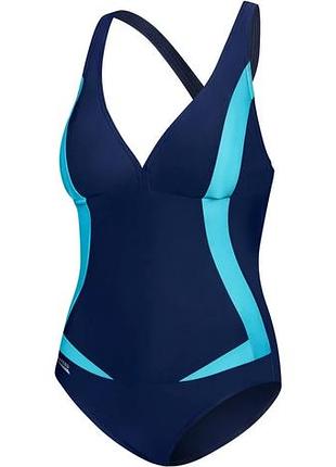 Купальник aqua speed 80% поліамід 20% еластан 42 темно-синій блакитний (712580)