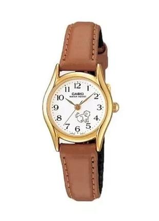 Casio ltp-1094q-7b7 — жіночий кварцовий годинник, шкіряний ремінець, wr 30 м