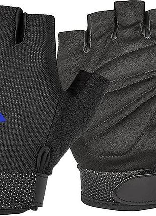 Перчатки adidas 100% полиэстер l черный синий (714086)