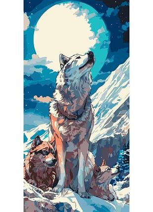 Картина за номерами art craft хлопок 40х80 см вовки 23 кольори (558397)
