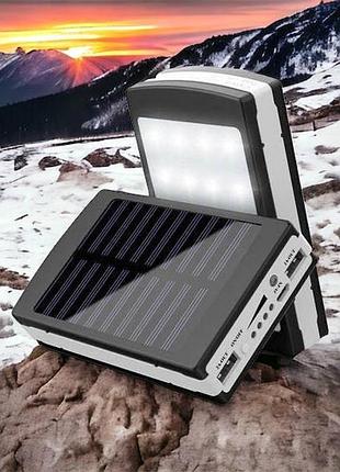 Портативна зарядка для айфона solar 20000 mah, потужні повербанки, power bank з перехідниками kg-80