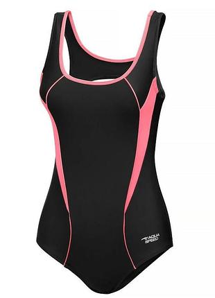 Купальник aqua speed полиамид 36 черный оранжевый (712215)