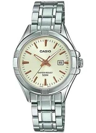 Casio ltp-1308d-9a — жіночий кварцовий годинник, сталевий браслет, wr 50 м