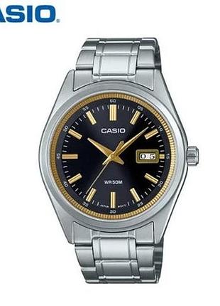 Casio mtp-b180d-1a2 — чоловічий кварцовий годинник, сталевий браслет, wr 50 м