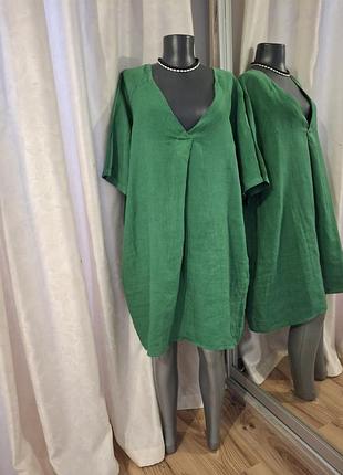 💯% льняное платье 👗 рубашка, туника италия