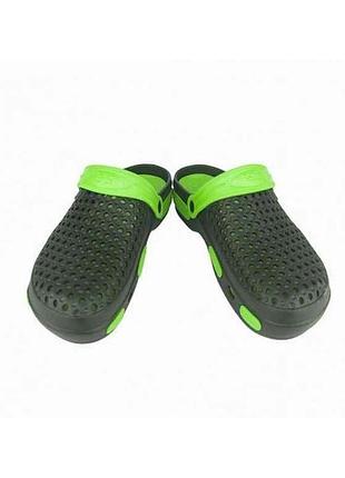 Сабо чол. арт.crocs 8пар/уп чорно-зелений р.41-46 тм dream-stan