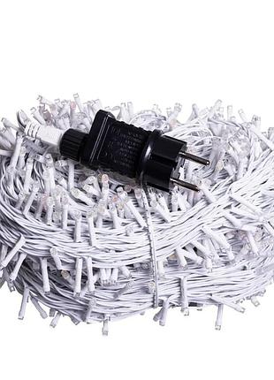 Гирлянда светодиодная 100 м 1000 led белый провод мультиколор (577429)