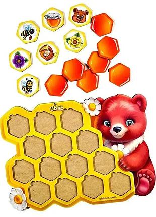 Детский пазл сортер ubumblebees мемори мишка картон 3+ многоцветный (561120)
