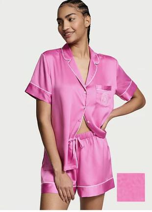 Яскрава сатинова піжама victoria's secret