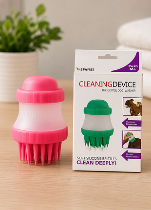 Щетка для животных cleaning device the gentle dog washer массажная