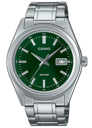 Casio mtp-b180d-3a — чоловічий кварцовий годинник, сталевий браслет, wr 50 м