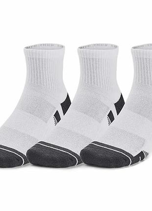 Шкарпетки under armour полиэстер lg белый унисекс 3 пары (714654)