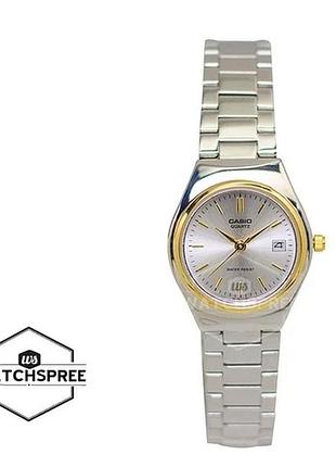 Casio ltp-1170g-7a — жіночий кварцовий годинник, сталевий браслет, wr 30 м
