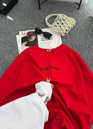 Футболка яка говорить замість вас«red flag»(156)