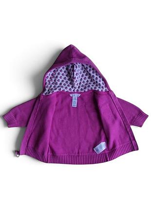 Кофта h&m hello kitty 6-9 міс, 74 см, бавовняна на блискавці з капюшоном 2