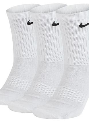 Шкарпетки nike бавовна 34-38 білий 3 пари (714376)