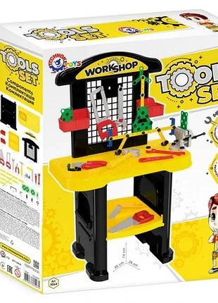 Игровой набор инструментов технок пластик 74х46х29 см разноцветный (555957)