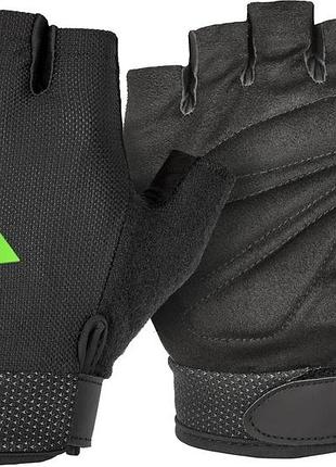 Перчатки adidas 100% полиэстер s черный зеленый (714089)