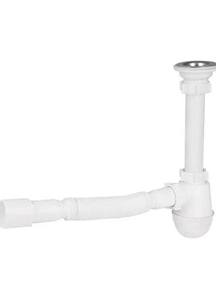 Сифон колбовий lidz lu06 285х80х480 мм пластик білий (692031)
