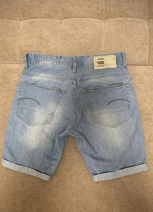 Джинсові шорти  g-star raw блакитного кольору розмір 30