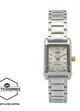 Casio ltp-1235sg-7a — жіночий кварцовий годинник, сталевий браслет, wr 30 м