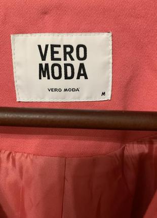 Плащ тренч розовый vero moda3 фото