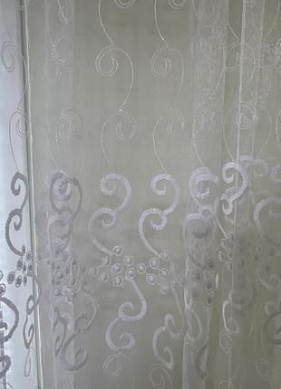 Тюль готова пошита на 3 метровий карниз