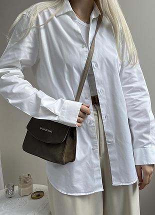 Хлопковая рубашка от massimo dutti