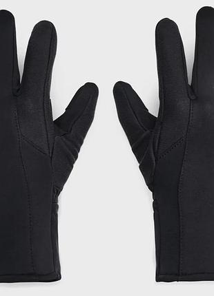 Рукавички under armour поліестер sm чорні жіночі (713798)