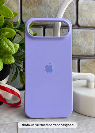 Чехол silicone case iphone 17 air лаванда силиконовый чехол iphone 17 аир с микрофиброй закрытый низ