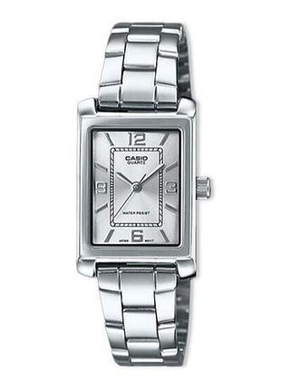 Casio ltp-1234dd-7a — жіночий кварцовий годинник, сталевий браслет, wr 30 м