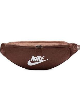 Сумка на пояс nike 100% поліестер 41х10х15 см коричнева (718420)